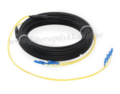 Fiberoptisk kabel med 4 fibrer, single mode, 4E OS2, SC-SC
