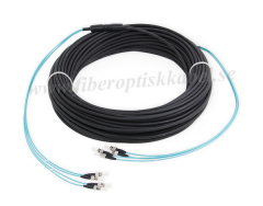 Fiberoptisk jordkabel med 4 fibrer, multimode, 4G OM3, ST-ST