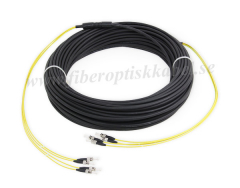 Fiberoptisk jordkabel med 4 fibrer, single mode, 4E OS2, ST-ST