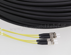 Fiberoptisk jordkabel med 4 fibrer, single mode, 4E OS2, ST-ST