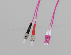 Fiberoptisk Patchkabel duplex LC-ST, multimode OM4